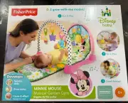 Fisher-Price Disney Baby Minnie mouse musical garden gym New In Box