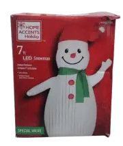 Home Accents Holiday 7 ft. LED Snowman Inflatable
