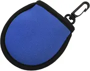 TOKIDNY Neoprene Golf Ball Cleaning Pouch with Buckle Design Water Resistant Golf Ball Protector for Outdoor Use with Hook for Easy Attachment and Effortless Cleaning