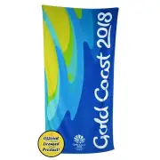 COMMONWEALTH GAMES GOLD COAST 2018 LICENSED BEACH BATH TOWEL 76x152cm **NEW**