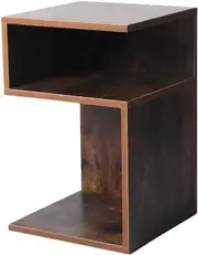Bedside Tables Drawers Side Table Wood Nightstand Storage Cabinet Bedroom (Oak)