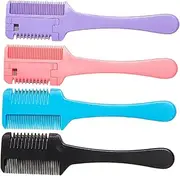 ARTSEWPLY 4pcs Dual Use Hair Cutting Comb Thinning Styling Comb for Wet Dry Hair Durable Material