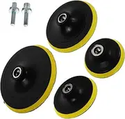 Amosfun 4Pcs Car Polishing Backer Pads with Drill Adapter Flexible Sander Pads for Sanding Buffing Surface Treatment Suitable for Sanders Versatile Automotive
