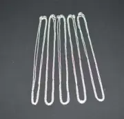 WHOLESALE 925 SOLID STERLING SILVER 5PC PLAIN CHAIN LOT-20 INCH l650