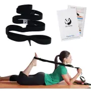 Slim Panda Stretching Strap with Loops, 10 Loops Yoga Strap for Stretching, N...