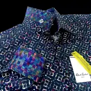 Robert Graham Geometric Paisley Colorful Vibrant Diamond Sport Shirt XL