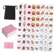 2 Players Mahjong Block Set, Mahjong Tile Game with 66 Premium Pink