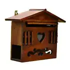 Wall Mounted Locking Security Mailbox Letter Box Suggestion Box for Gate
