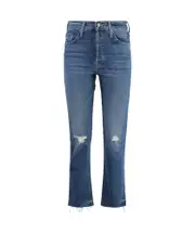Mother Tomcat Cropped Skinny Jeans 25,26,27 Blue