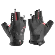 LEKI Nordic Breeze Shark Shorts - Walking & Skating Gloves - Black/Red/White