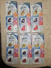 3x 6 packs Multi Scent Glade Vent Oil Clip Car AC Air Freshener Eliminate Odors