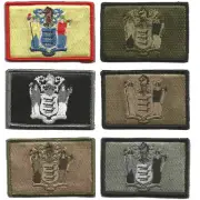 VELCRO® BRAND Fastener Morale HOOK New Jersey Trenton State Patches 3x2"