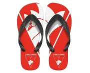 AFL Supporter Thongs - Sydney Swans - Mens Size - Flip Flops - Shoe