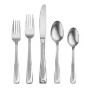 Oneida Lincoln Satin 45 Piece Everyday Flatware, Service for 8