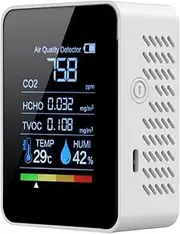 Air Tester, Smart Detector, Clear Display Real-Time Results Easy Reading, Portable Monitor with Accurate Sensors, Air Quality Device for Bedroom Usage Grow Tents and Safety, 3.54 inches
