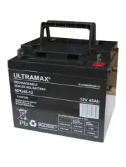 2 x 12V 45Ah AGM/GEL Mobility Scooter Batteries - Maintenance-Free, Deep Cycle