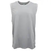 Adults Unisex Men's Plain Basketball Jersey Shirt Singlet Gym Sports Basic Tops - Grey