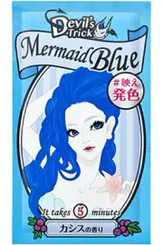 QuisQuis Devil's Trick Hair Color Treatment Temporarily Hair Dye Mermaid Blue