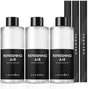 COCODOR Reed Diffuser Oil Refill/Refreshing Air / 200ml / 3 Pack/Aromatherapy, Home Fragrance, Scented Oils, Oils for Reed Diffuser, Bathroom Home Decor