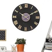 Outdoor Wall Clock, Outdoor Clock Waterproof - Wall Rustic Outdoor Disc Style Clock Waterproof, Home Decoration, Decorative Timer, Modern Battery Operated for