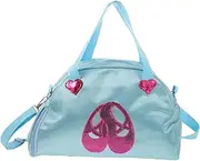 BCOATH Ballet Dance Bag for Girls Shoulder Backpack Ballet Storage Pouch Boys and Girls Overnight Bag Sky-Blue