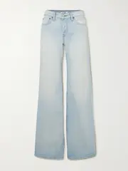 [RE/DONE] RE/DONE - High-rise Wide-leg Jeans - Light denim - 26 26 Blue