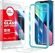 SMARTDEVIL [3-Pack Screen Protector for iPhone 13 Pro Max/iPhone 14 Plus (6,7"), 9H Hardness HD Tempered Glass Film, Bubble-Free, Scratch Resistant, Military Grade Shatterproof