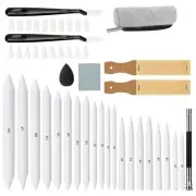 48 PCS Sketch Drawing Tools, 20 Blending Stumps Set & 2 Sandpaper Pencil9932