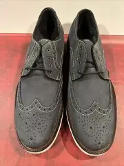 Johnston & Murphy Wingtip Navy Nubuck 27-3007 11 M New With Box.