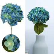 1PC Dark Blue Hydrangeas Artificial Flowers Bouquet Decoration Bridal Wedding