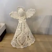 Crochet angel tree topper