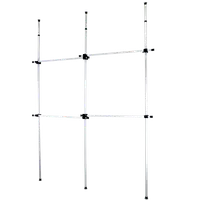 在飛比找松果購物優惠-ECR011-3L 加寬版頂天立地組合 曬衣架 伸縮衣桿 掛