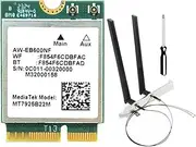 MT7925 WiFi 7 Card MT7925 WiFi 7 Card with Antennas M.2 Triple Band BT5.3 WiFi Card Adapter