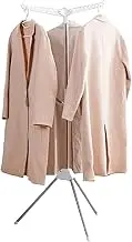 Vertical Clothes Drying Rack, Foldable Tripod Clothes Drying Rack, Portable Garment Rack with 3 Rotatable Arms, Clothes Airer Indoor Folding, Standing Laundry Rack, Clothes Steamer Hanger Rack