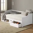 Reggio Milos Kids Trundle Storage Bed | Kids Two in One Daybed Single Size an...