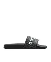 logo-embossed slides 40,41 black