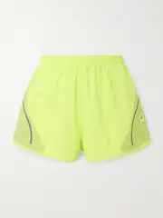 [adidas by Stella McCartney] adidas by Stella McCartney - Truepace Printed Recycled-shell Shorts - Lime green - x large x large Green