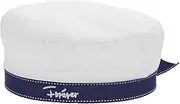 [Beavorty] Elegant White Summer Sailor Hat Women's Beret Women's Fashion Hat for Cosplay Party Stage Performance