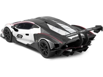 2021 Lamborghini Essenza SCV12 #63 Diecast Model Car White/Black Bburago 1/24