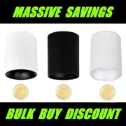 15W Surface Mount COB LED Downlight Dimmable Recessed Cylinder White Black Nella