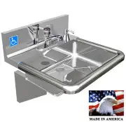 ADA HAND SINK MADE IN USA VANDAL RESISTANT METERING FAUCET LIQUID SOAP DISPENSER