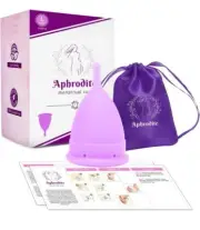 Aphrodite Menstrual Cup Sealed Box Purple size Large. Brand new.