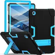 WESOROL for Galaxy Tab A8 Case Samsung A8 10.5 Tablet Cases with Screen Protector/Kickstand,Heavy Duty Shockproof Protection Cover for 10.5 Inch Samsung Galaxy Tab A8 Case (SM-X200/X205/X207)