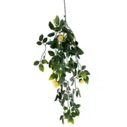 UV Resistant Hanging Artificial Yellow Flowering Mixed Foliage 60cm