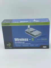 Linksys Wireless-G PrintServer Model No: WPS54G New Sealed