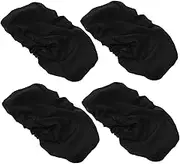 SEWACC 2 Pairs Computer Gloves Office Chairs Elastic Chair Armrest Cover Sleeves Washable Computer Chair Armrest Covers Office Chair Handle Covers Elastic Chair Arm Covers Black Polyester