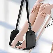 Airplane Footrest Adjustable Hanging Footrest Hammock Plane Leg Rest Foldable Memory Foam Plane Foot Hammock Office Footrests for Airplane Travel Flight Train Office