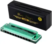 EASTTOP Harmonica Key of C Upgrade Diatonic Blue Harp Mouth Organ Harmonica Gift