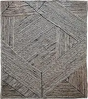 ARTS OF JAIPUR Collection Runner Rug - 2.6x8 Ft Balck & Beige Jute Runner Rug Kitchen Runner Rug Hallway Runner Rug Stair Runner Rug Handwoven Jute Runner Rug Vinatge Area Rug