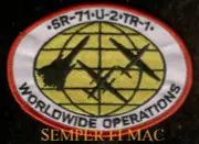 SR-71 U-2 TR-1 WORLDWIDE OPERATIONS PATCH SKUNK WORKS WING ADPE PIN UP USAF WOW